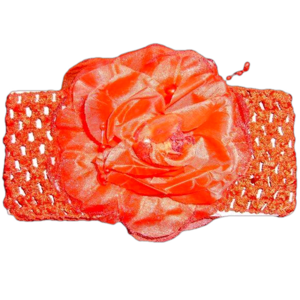 Red Flower Hair Headband 